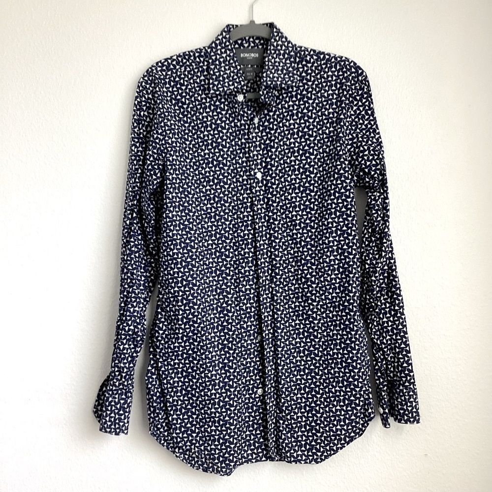 Bonobos Men’s Button Down Slim FitSize Medium 15.5